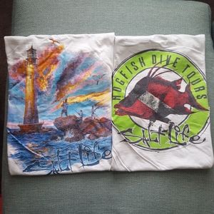 Lot of 2 SaltLife t-shirts
